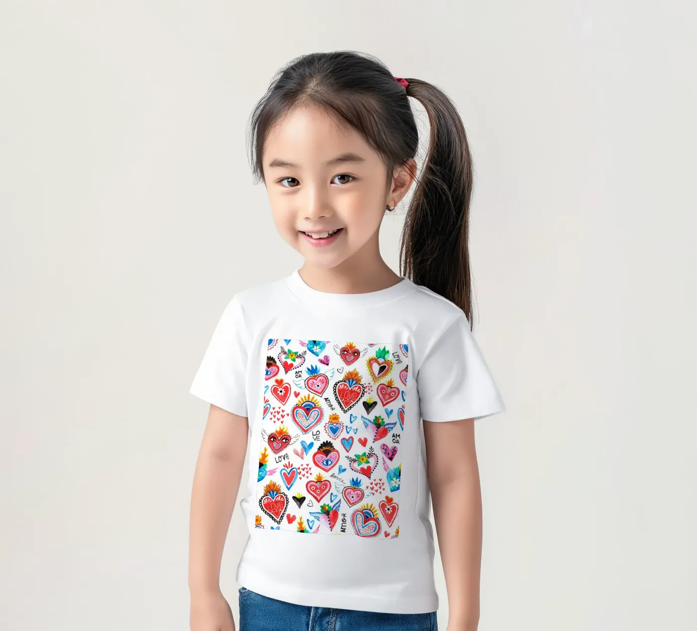 AMORE Pattern Kinder T-Shirt von treechild