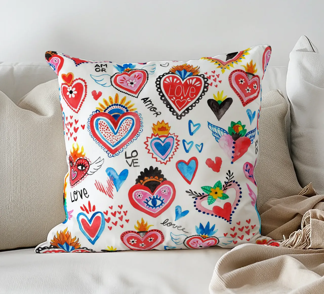 AMORE Pattern cuscino da treechild