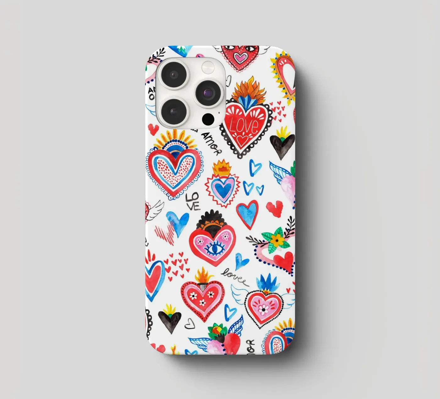 AMORE Pattern iphone case by treechild