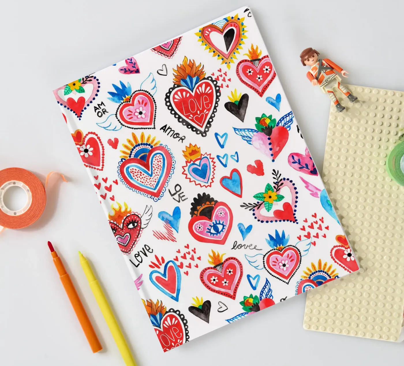 AMORE Pattern Notizbuch von treechild
