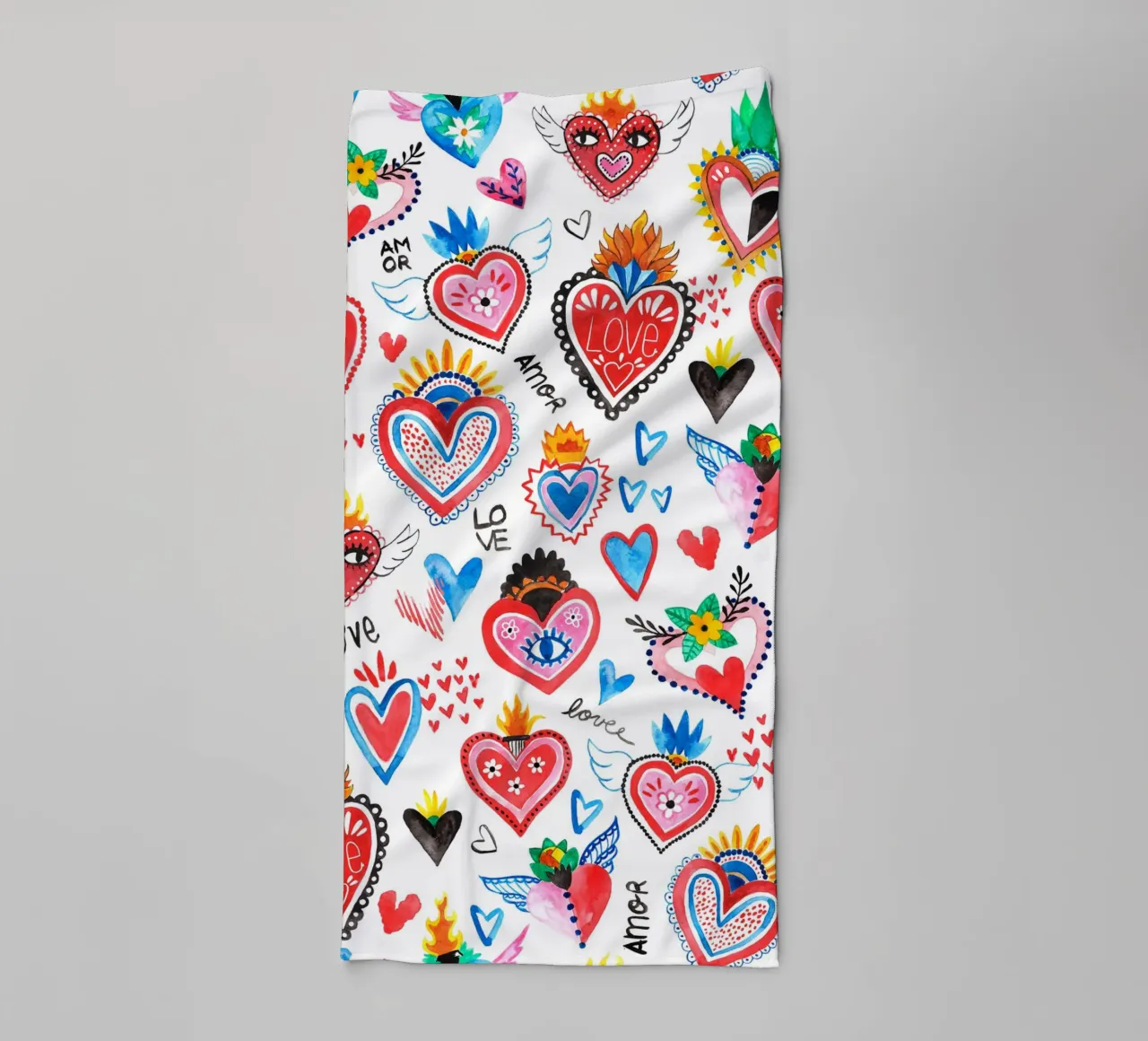 AMORE Pattern asciugamano da bagno da treechild