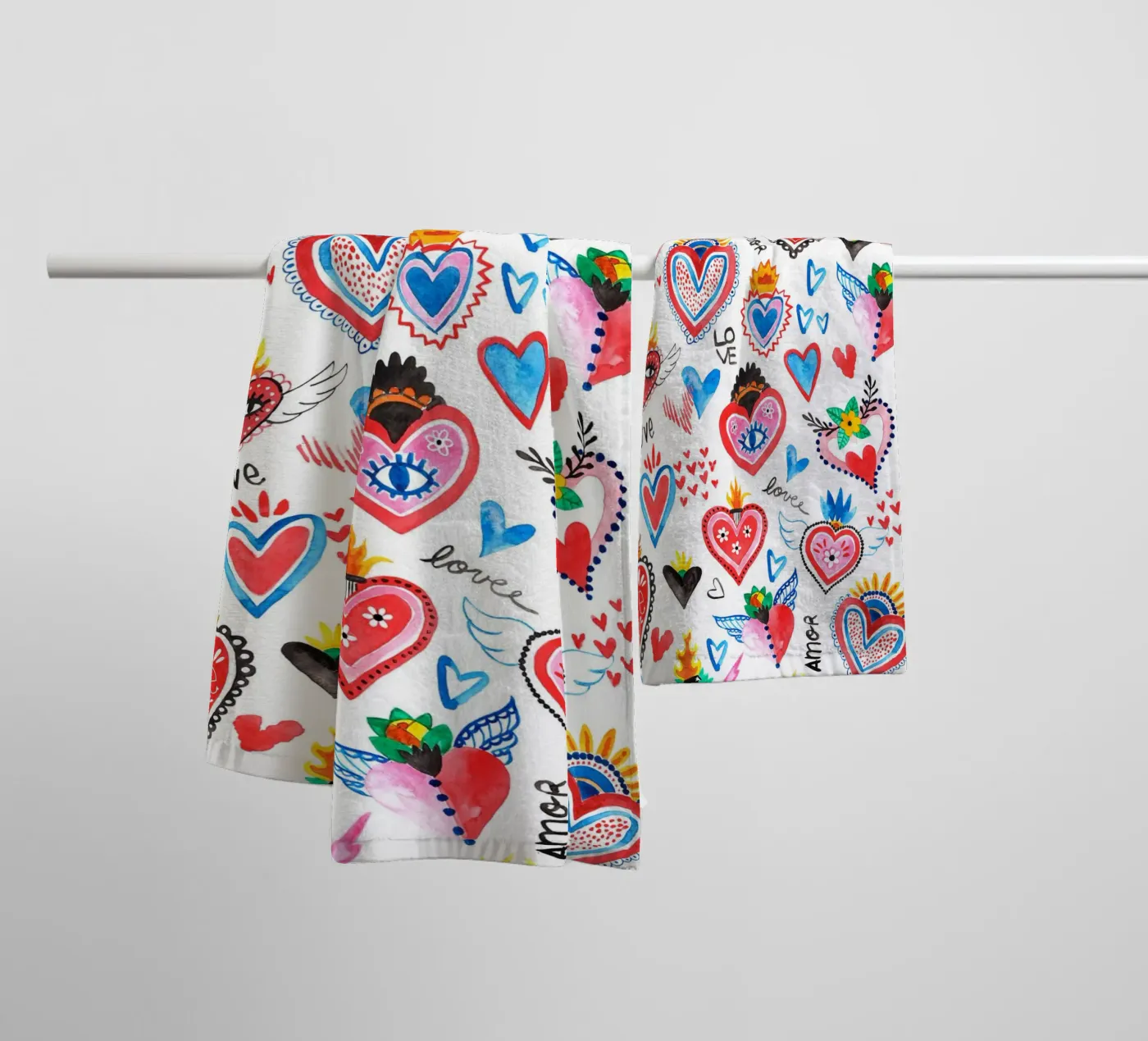 AMORE Pattern serviette de bain de treechild