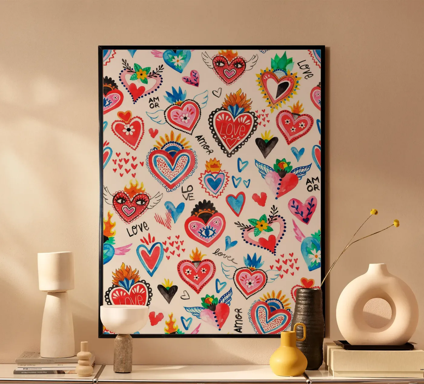 AMORE Pattern poster van treechild