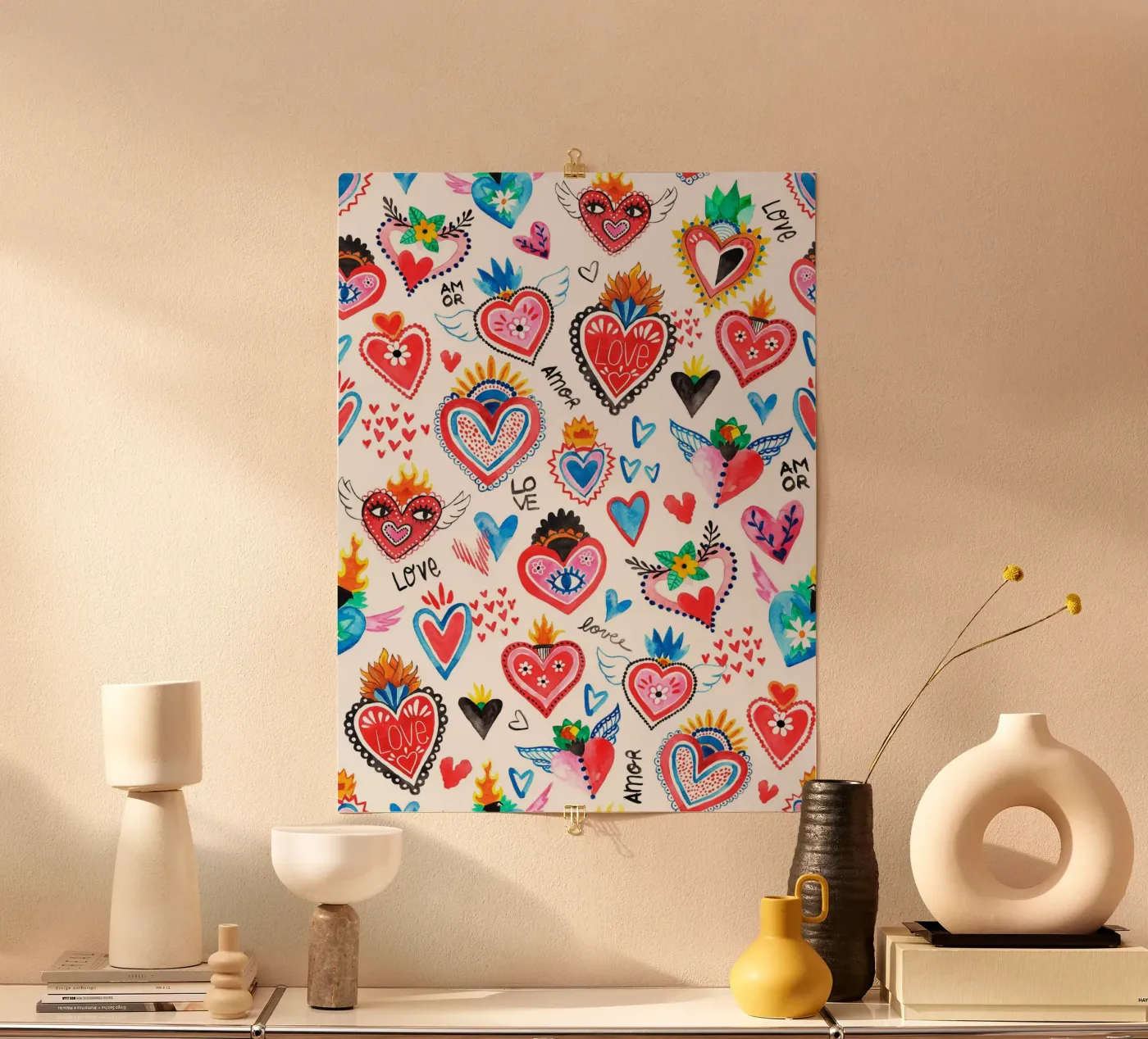 AMORE Pattern poster van treechild