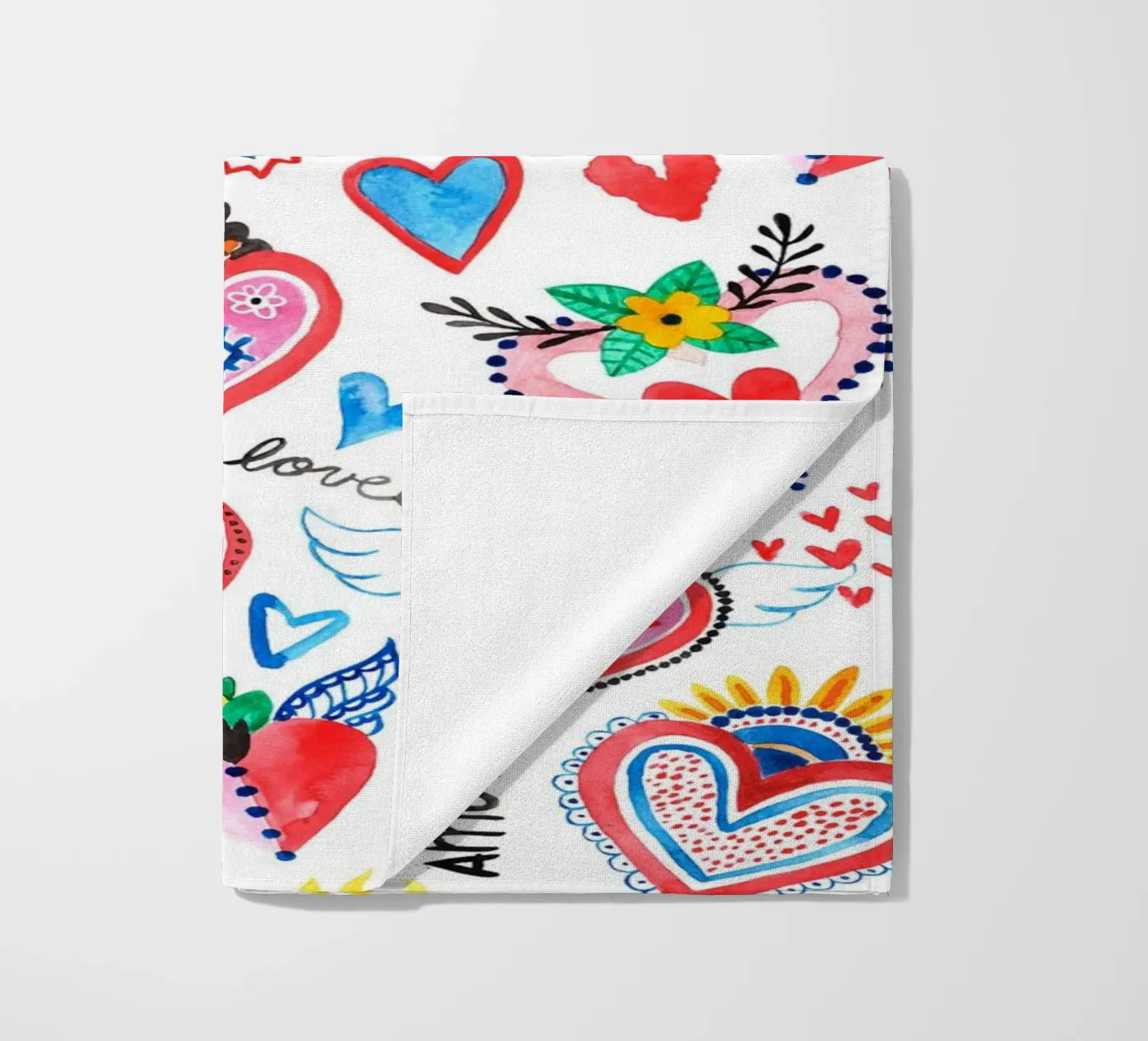 AMORE Pattern serviette de plage de treechild