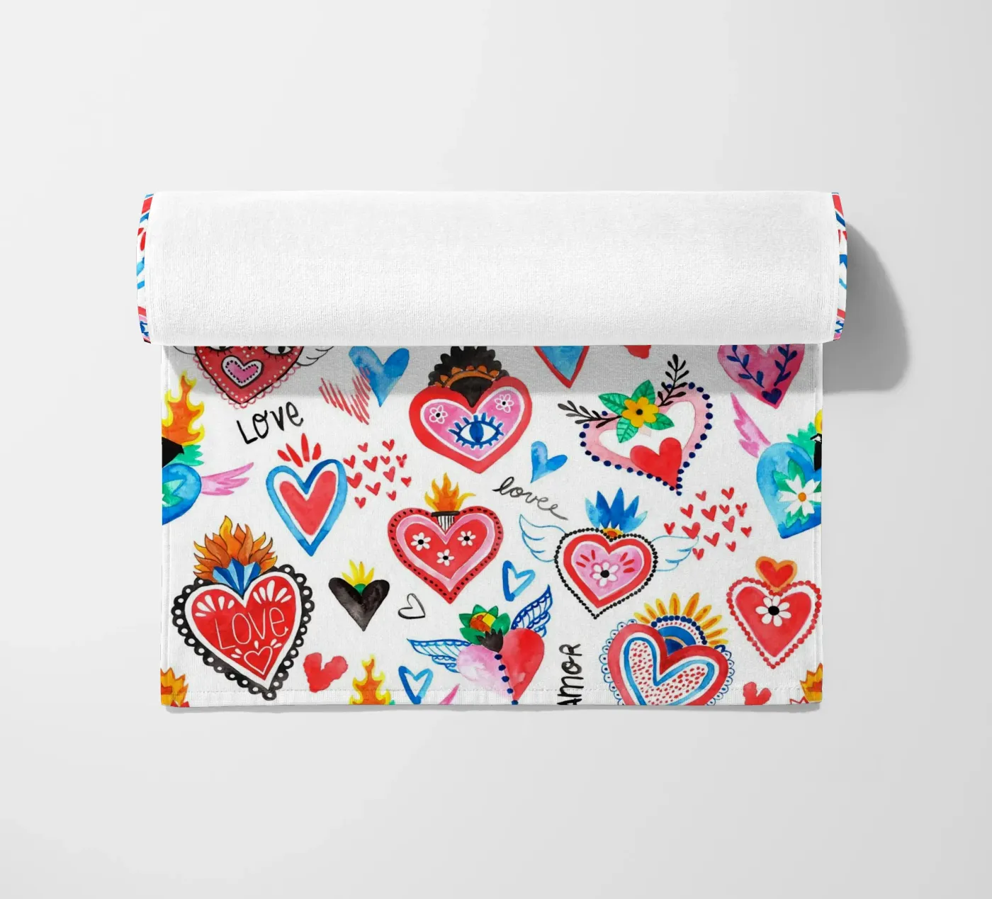 AMORE Pattern serviette de plage de treechild