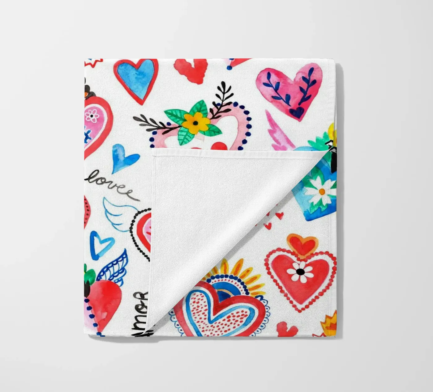 AMORE Pattern serviette de plage de treechild