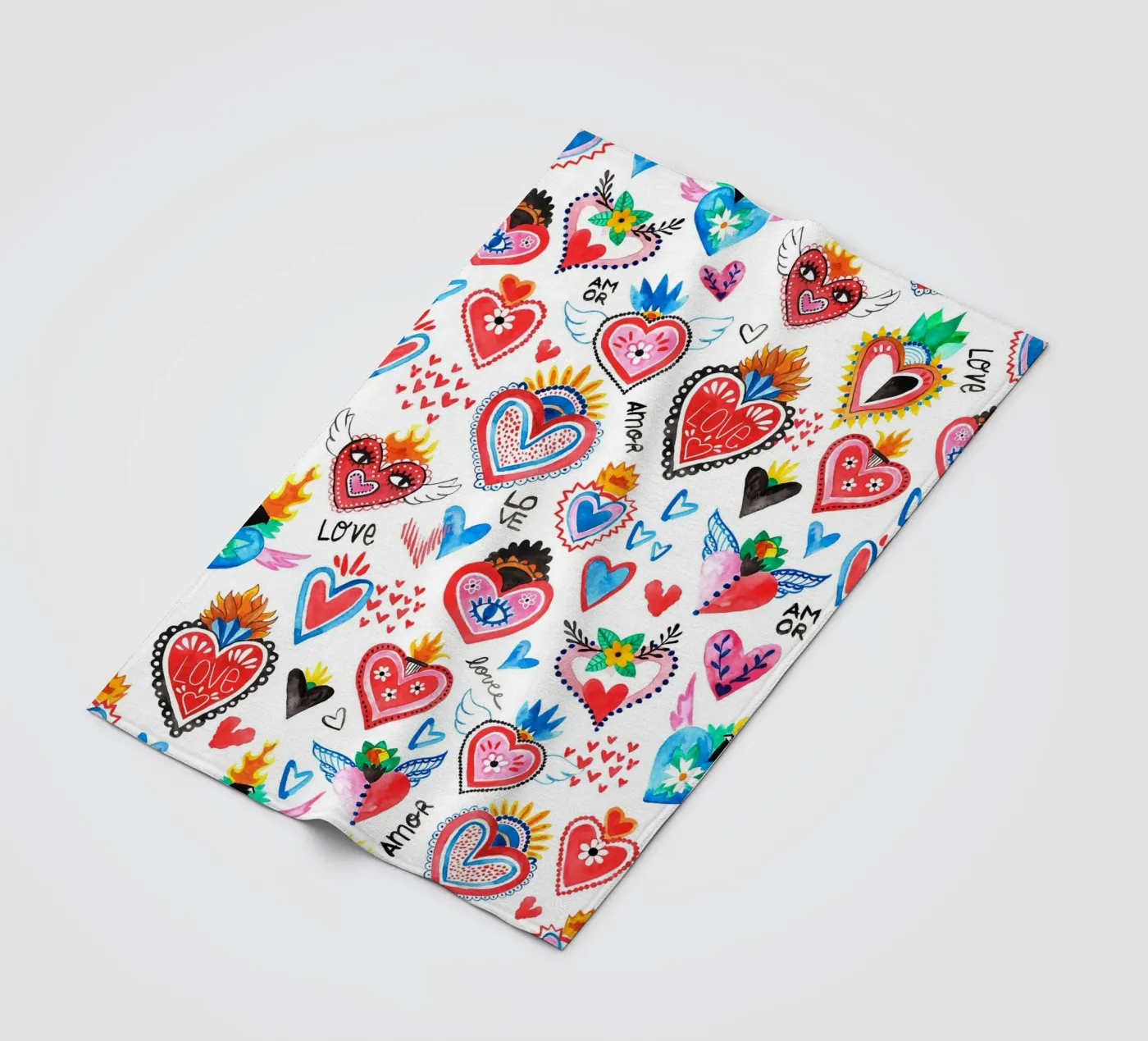 AMORE Pattern plaid polaire de treechild