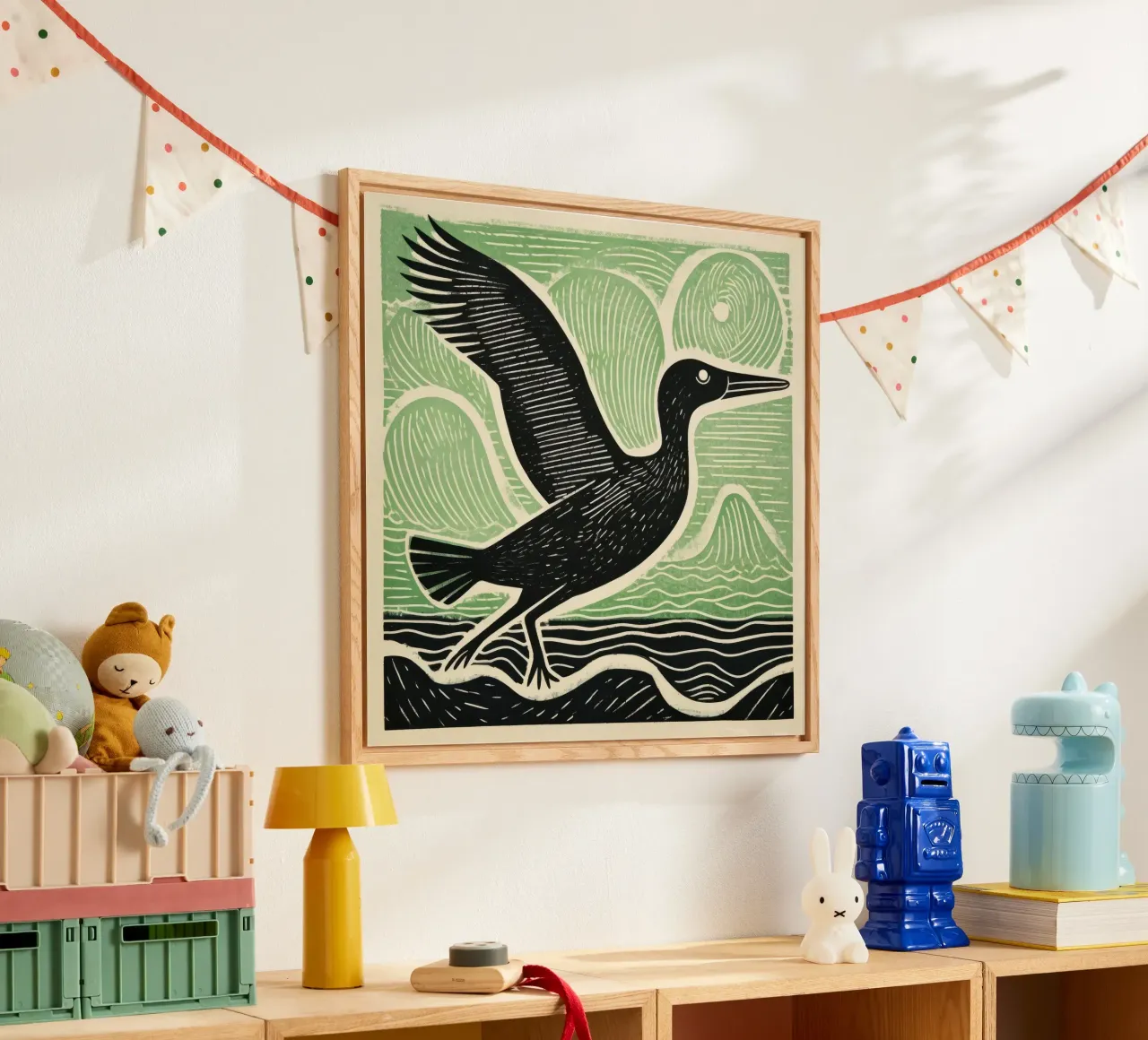 Albatros verde plexiglass da Minimal Animal Art