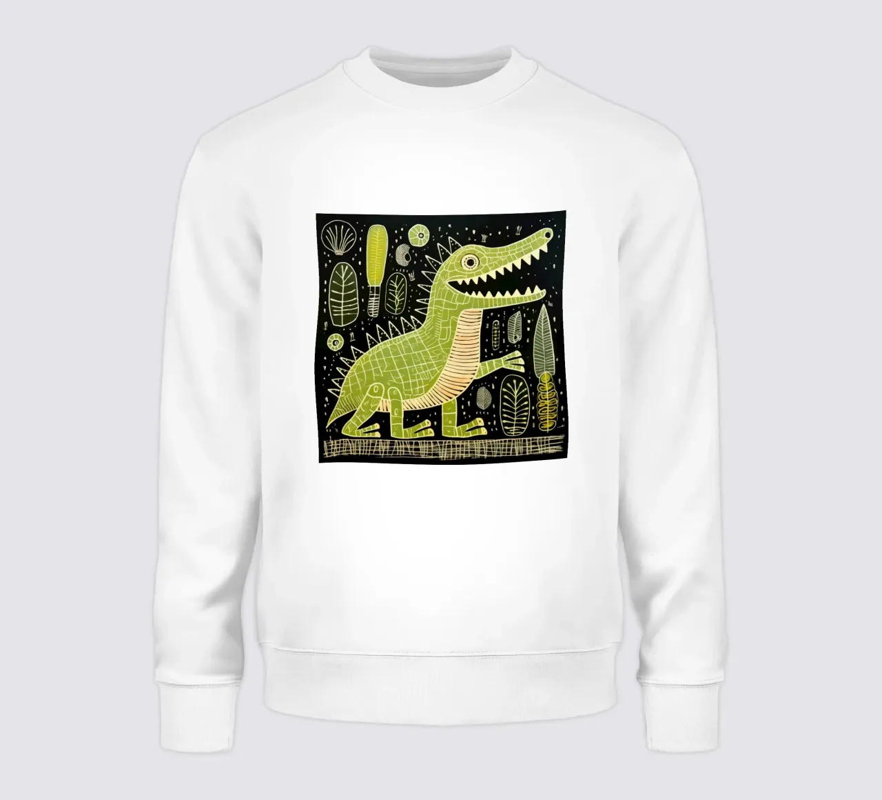 Alligatore verde 2 felpa da Minimal Animal Art