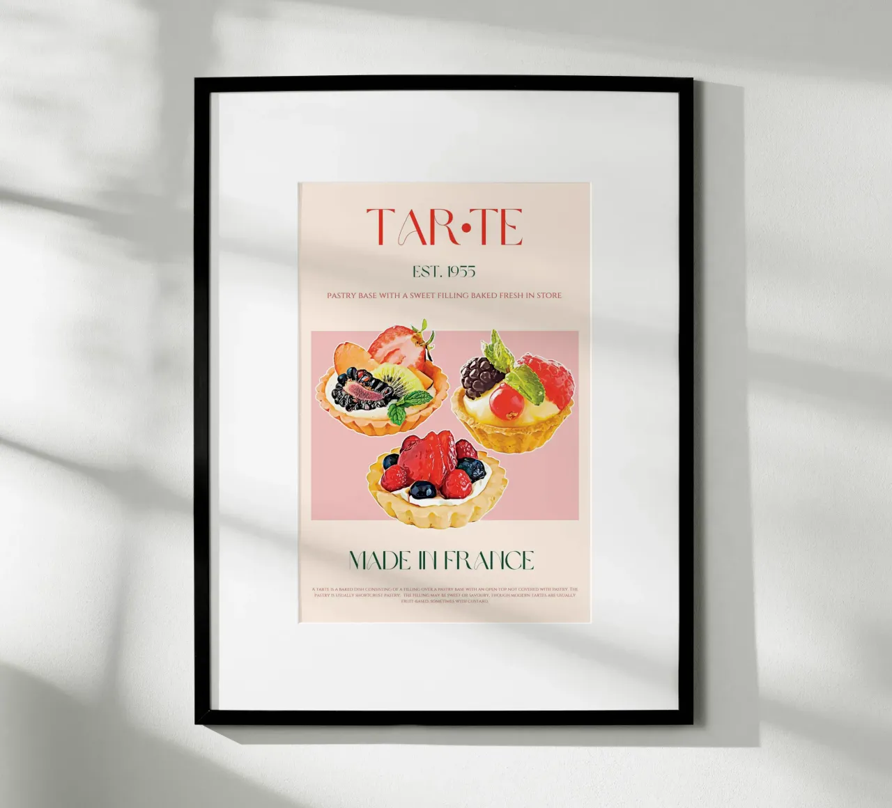 Tarte Print poster by KOKRPrints