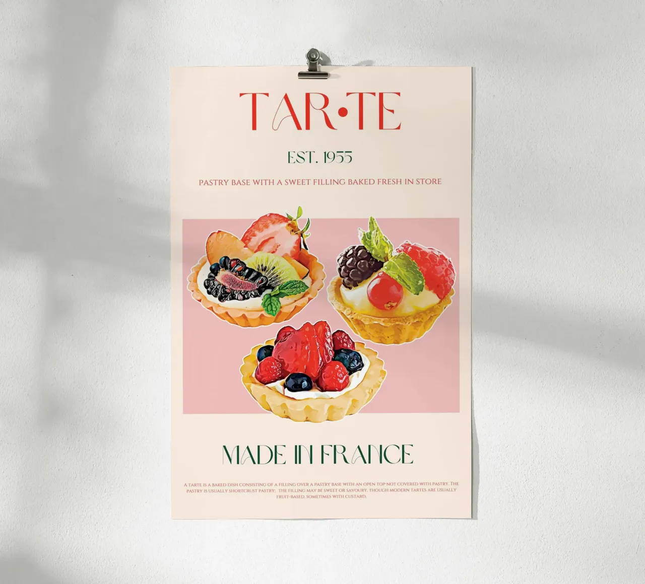 Tarte Print poster by KOKRPrints