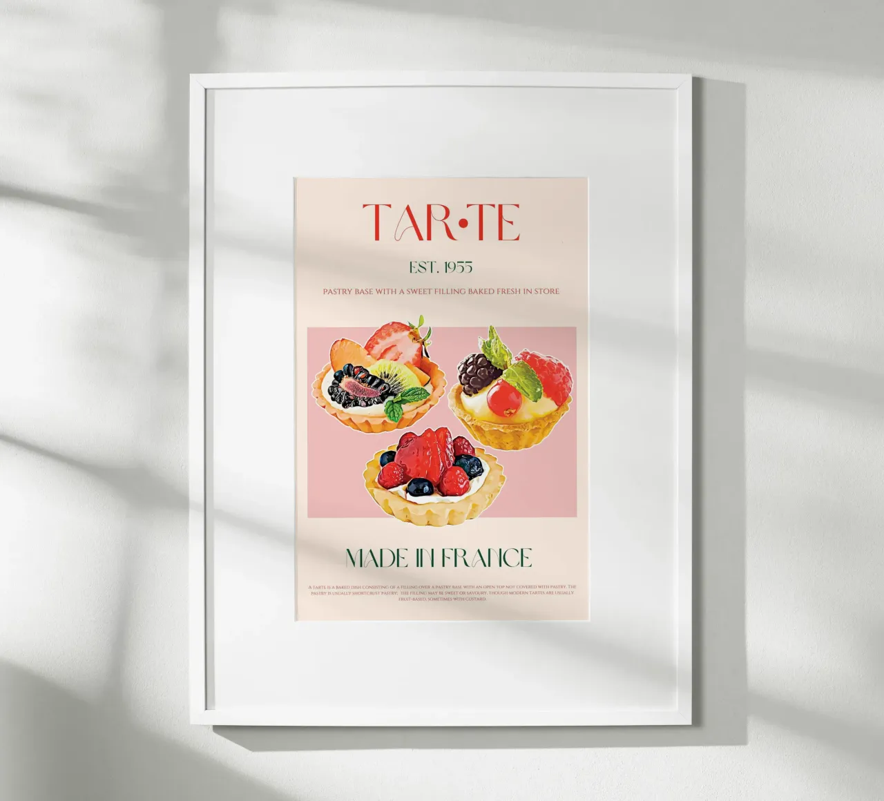 Tarte Print poster by KOKRPrints