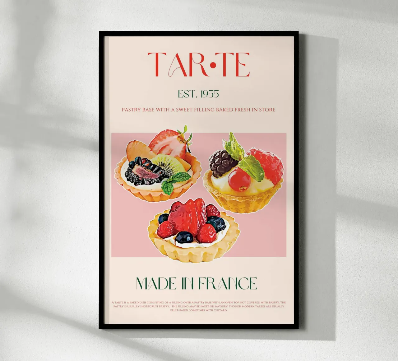 Tarte Print poster by KOKRPrints