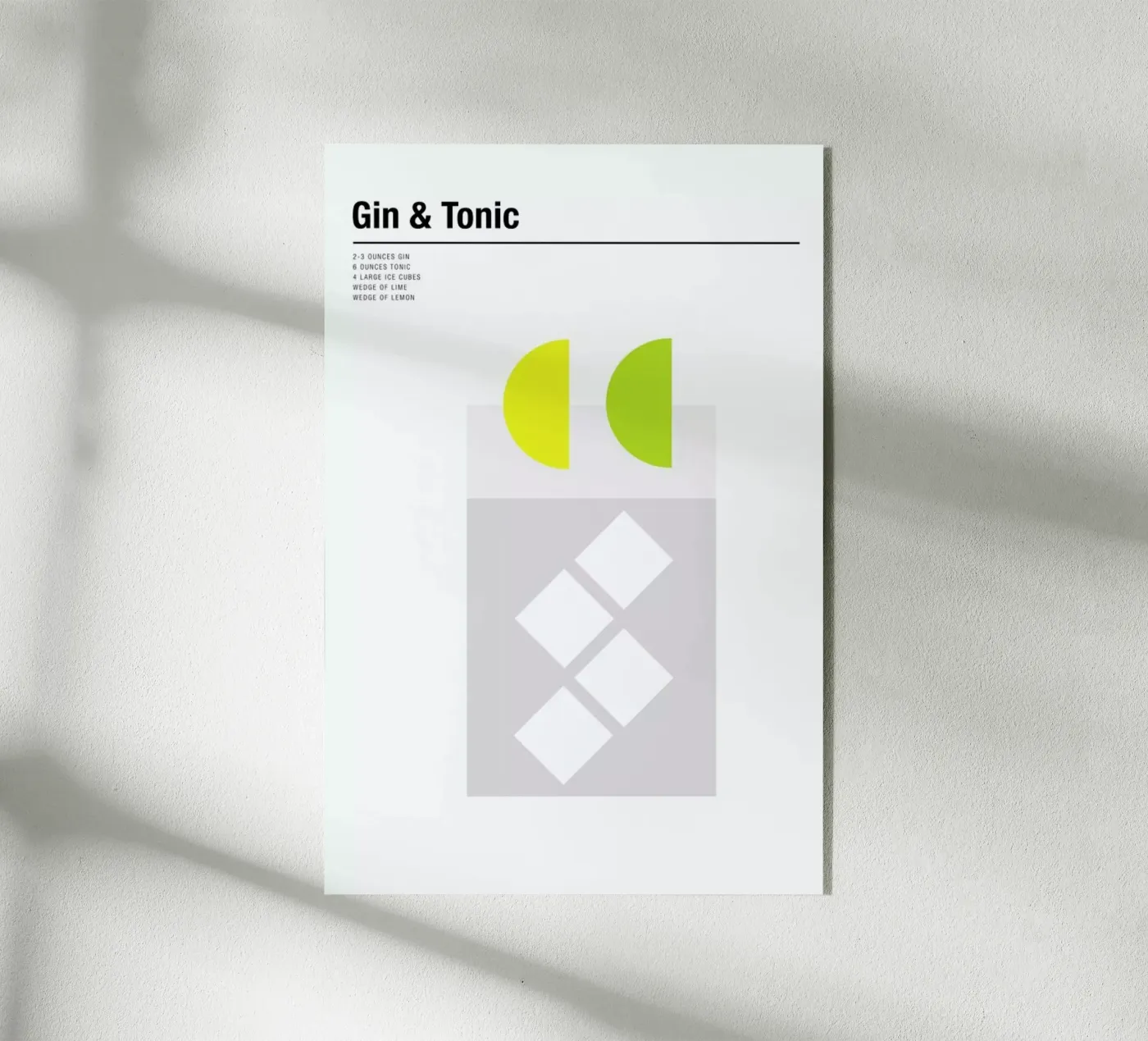 Gin & Tonic plexiglass da Nick Barclay