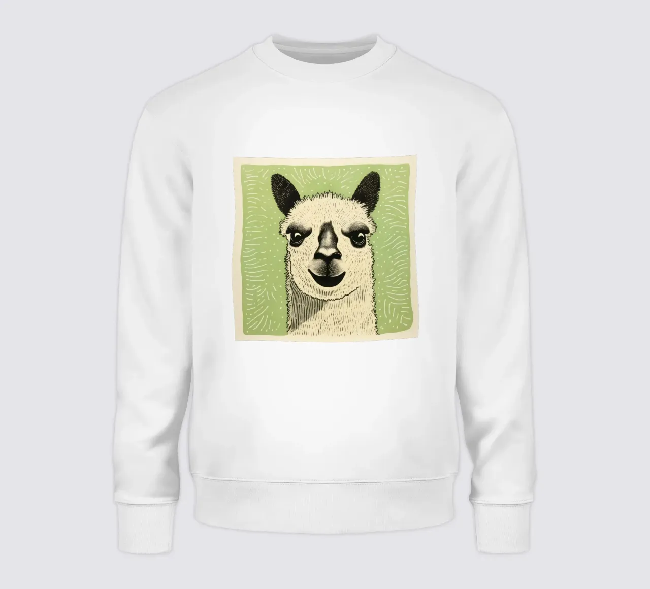 Alpaca verde felpa da Minimal Animal Art