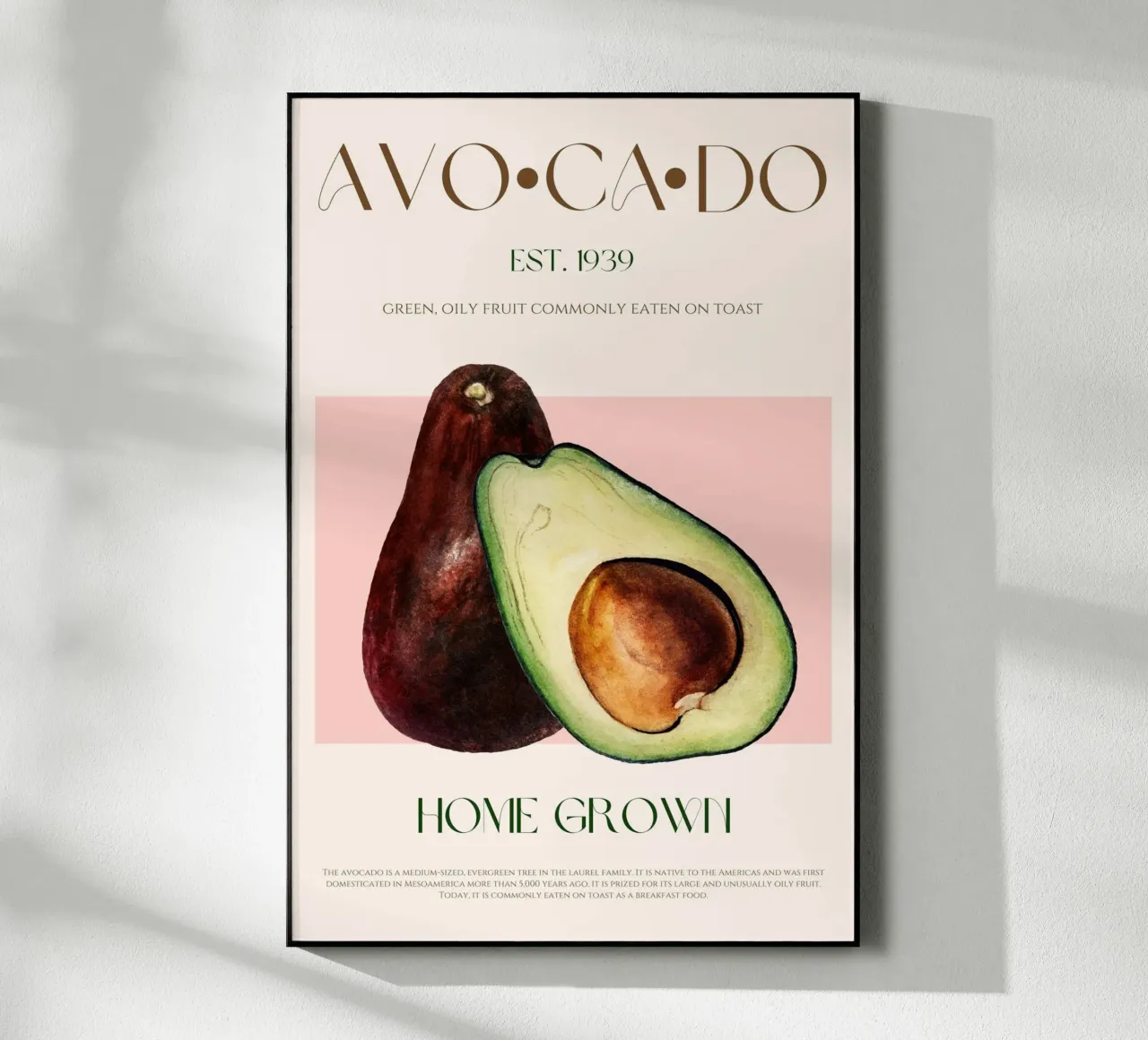 Avocado Print acrylic glass by KOKRPrints