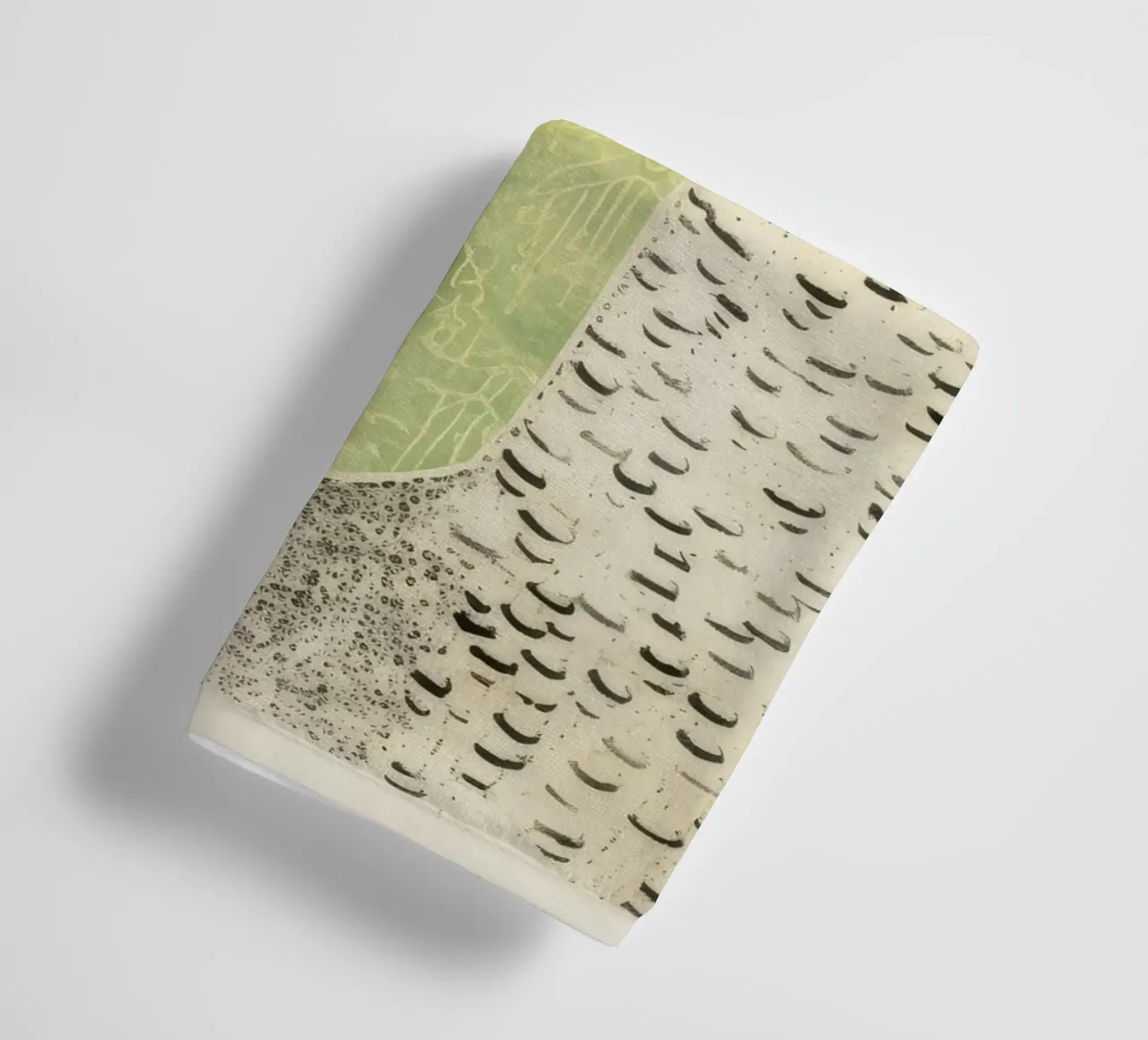 Alpaca verde 2 asciugamano da bagno da Minimal Animal Art