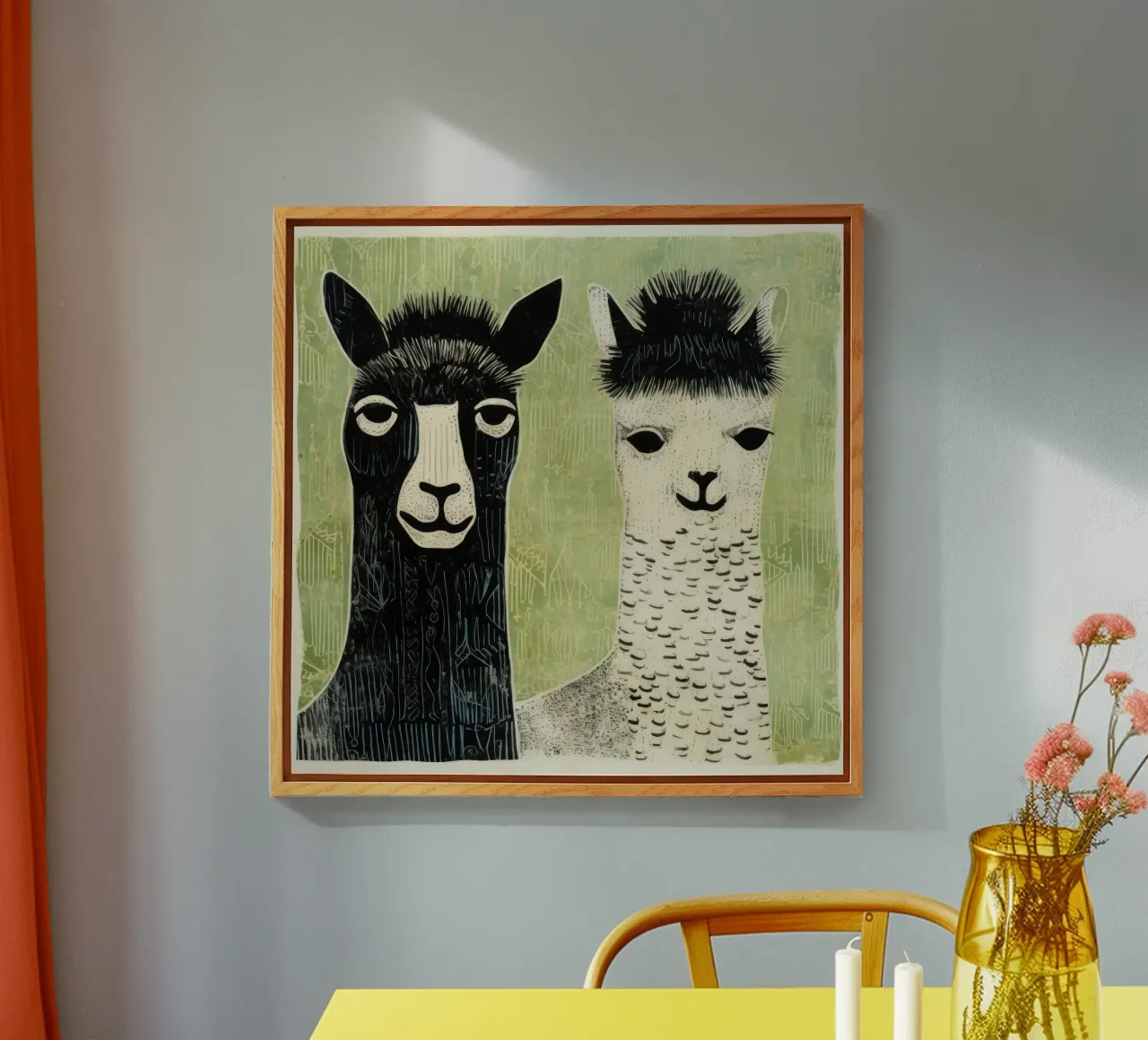 Alpaca verdi plexiglass da Minimal Animal Art