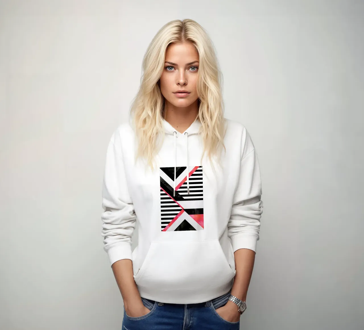 Stripe Combination sudadera con capucha de Elisabeth Fredriksson