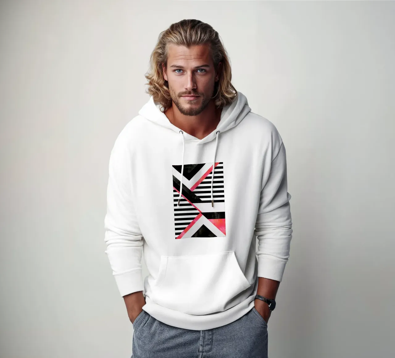 Stripe Combination sudadera con capucha de Elisabeth Fredriksson
