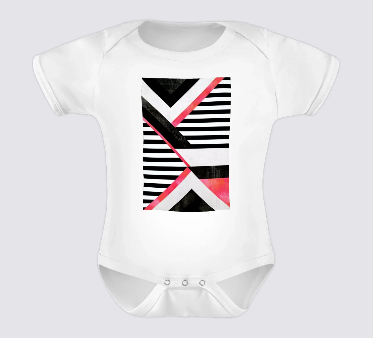 Stripe Combination body neonato maniche corte da Elisabeth Fredriksson