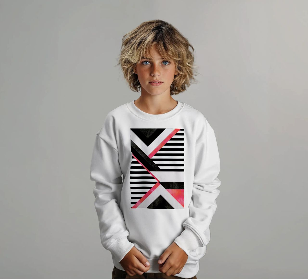 Stripe Combination felpa bambino da Elisabeth Fredriksson