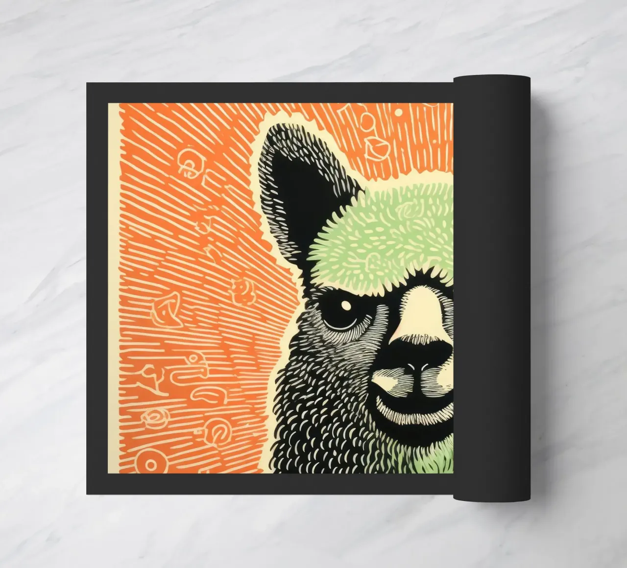 Alpaca verde zerbino da Minimal Animal Art