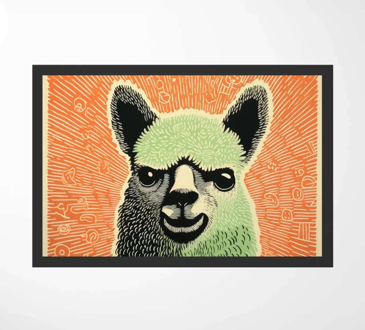 Alpaca verde zerbino da Minimal Animal Art