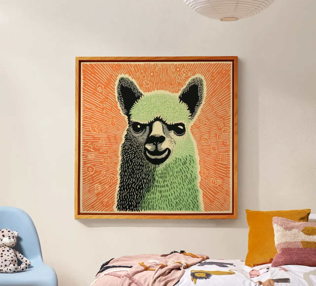 Alpaca verde plexiglass da Minimal Animal Art