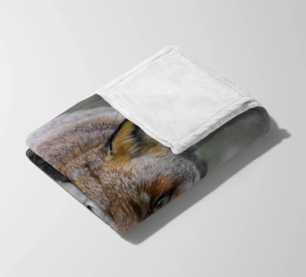 Rotfuchs weiblich Fleecedecke von Tom's Wildlife