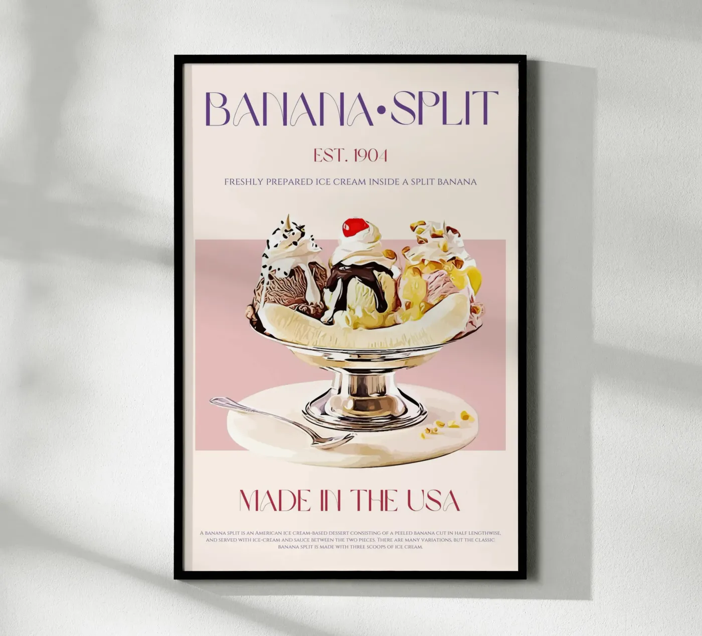 Banana Split Print poster da KOKRPrints