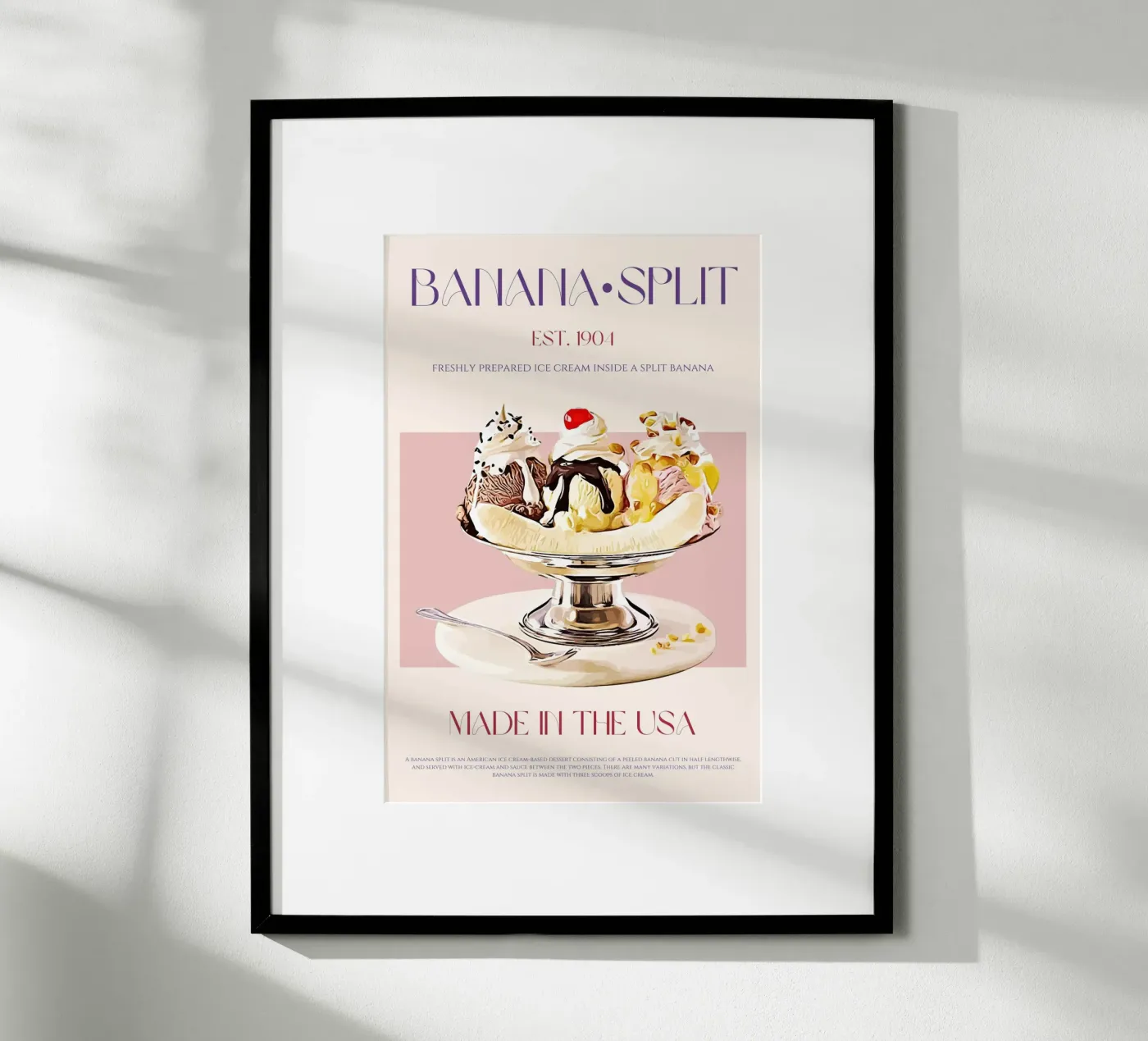 Banana Split Print poster da KOKRPrints