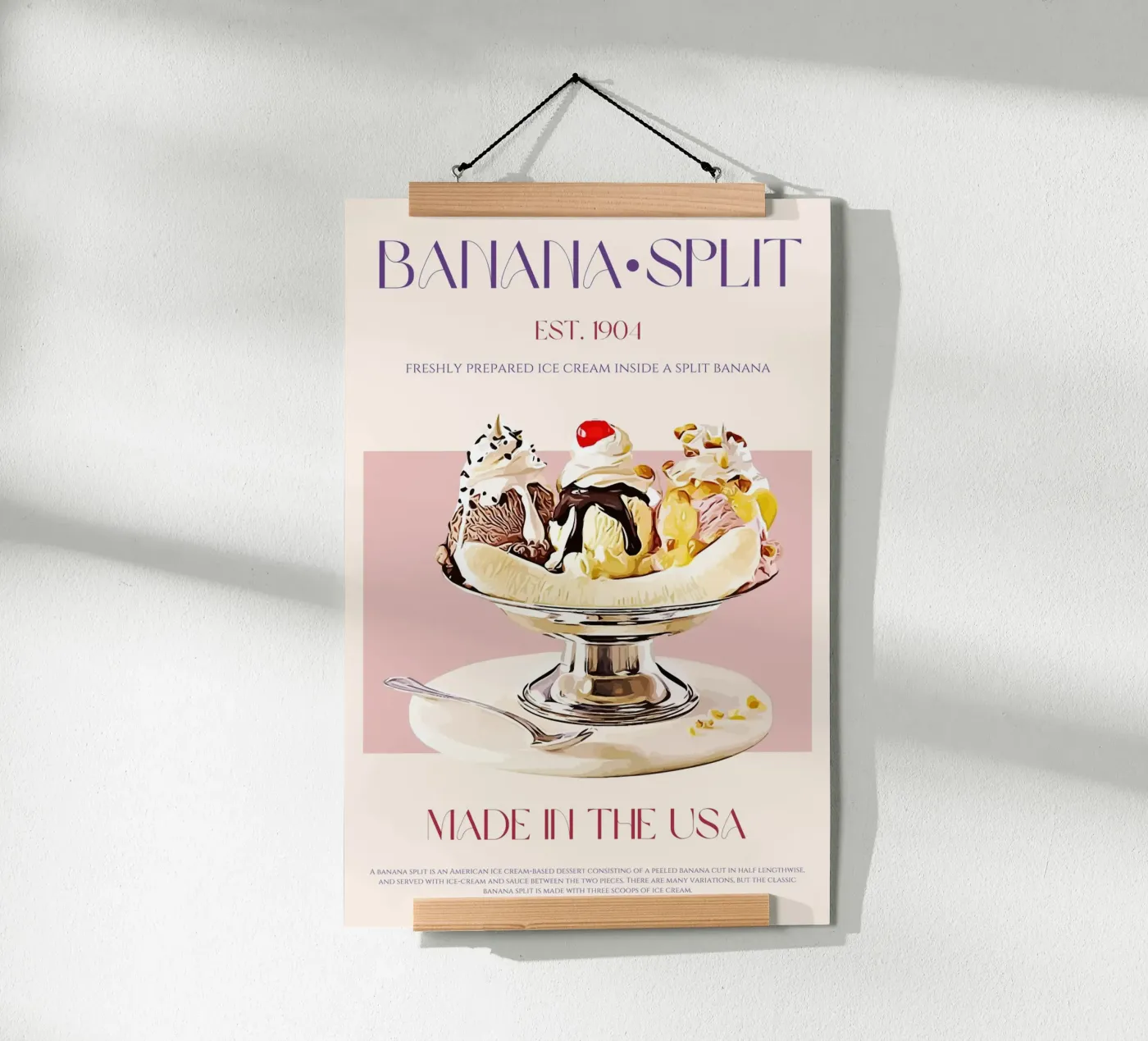 Banana Split Print poster da KOKRPrints