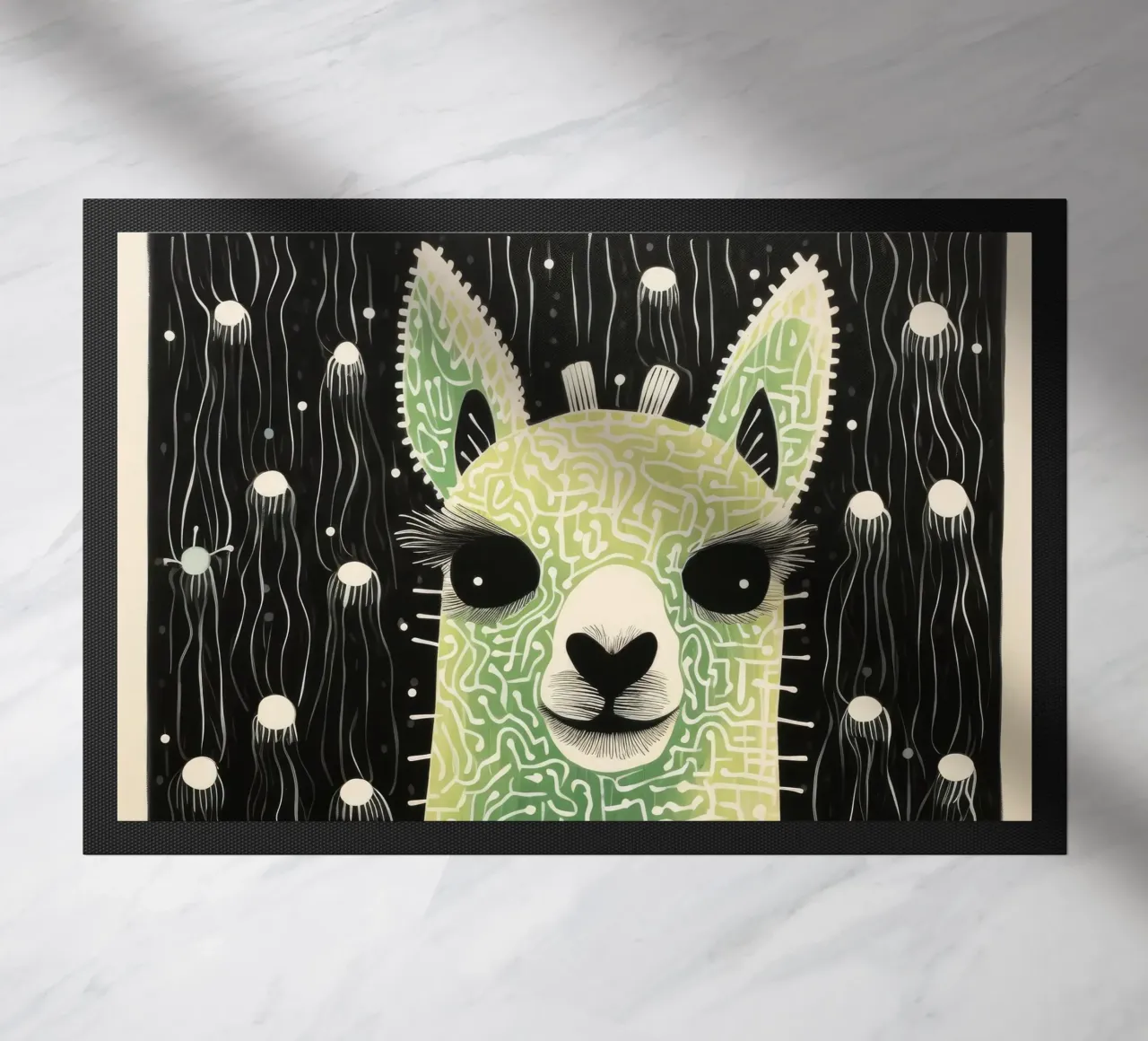 Alpaca verde zerbino da Minimal Animal Art