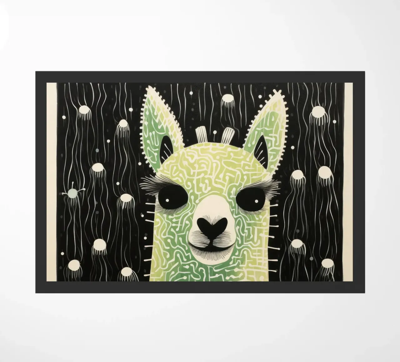 Alpaca verde zerbino da Minimal Animal Art
