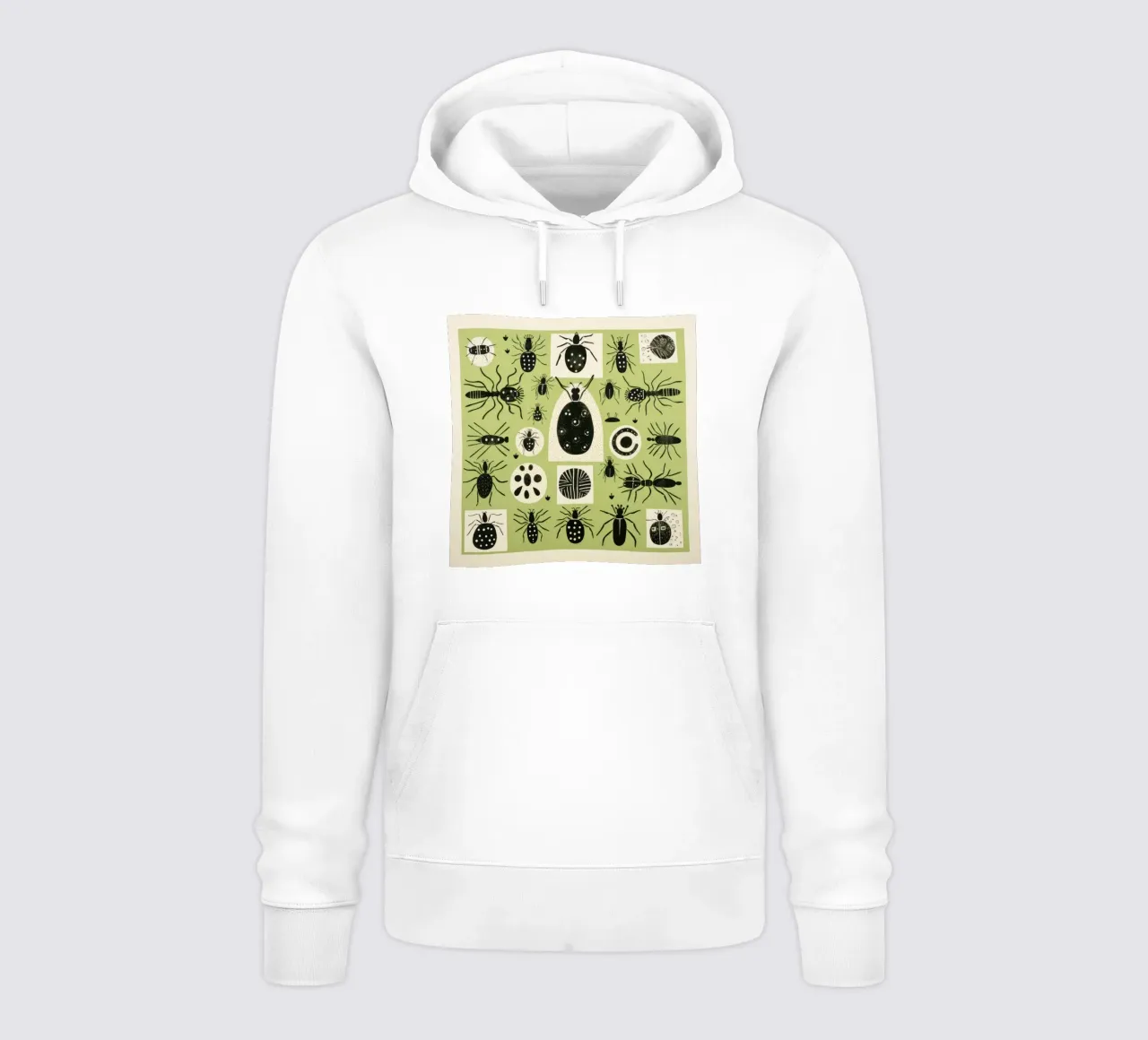 Formiche verdi felpa con cappuccio da Minimal Animal Art