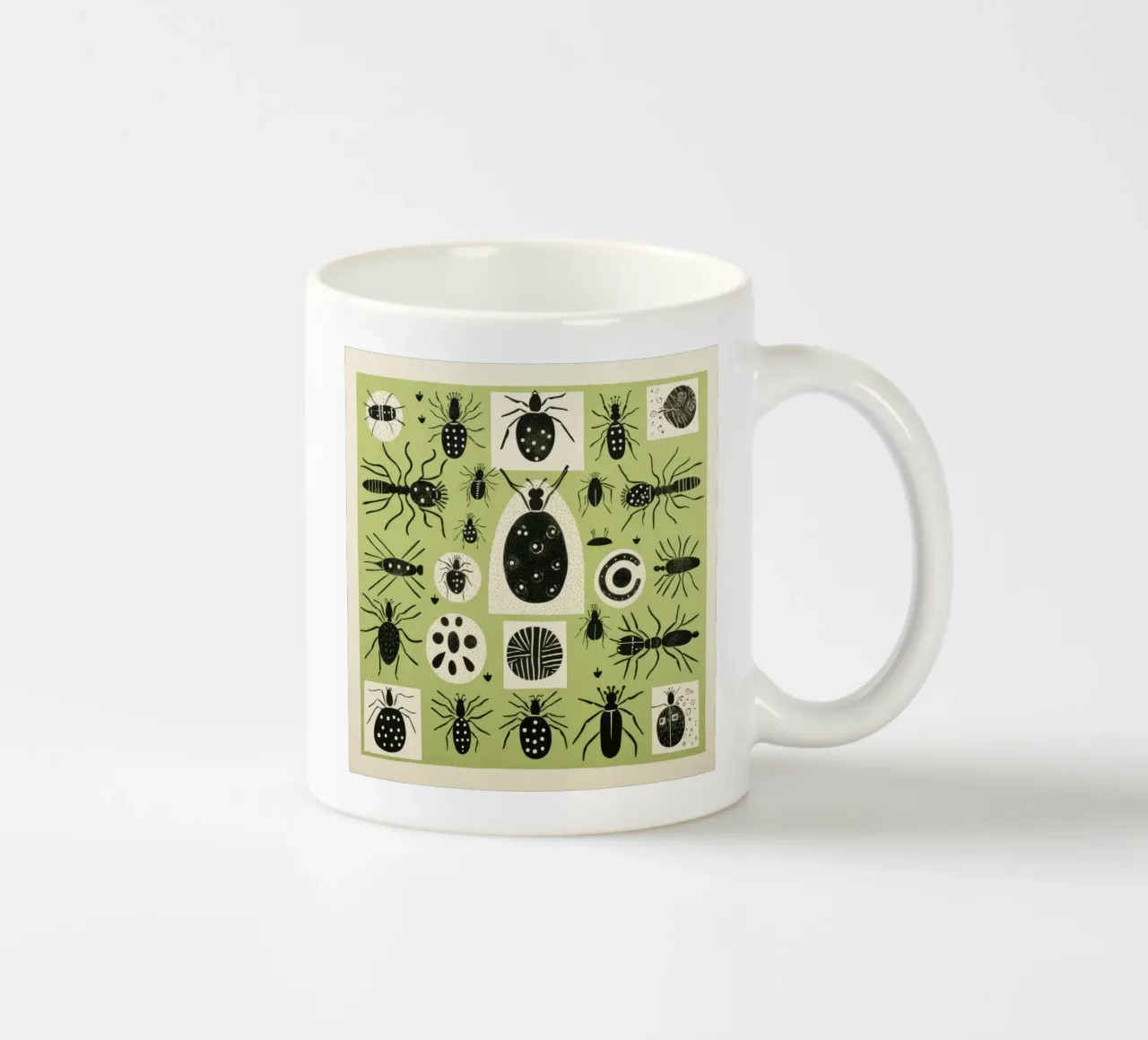 Formiche verdi tazza in ceramica da Minimal Animal Art