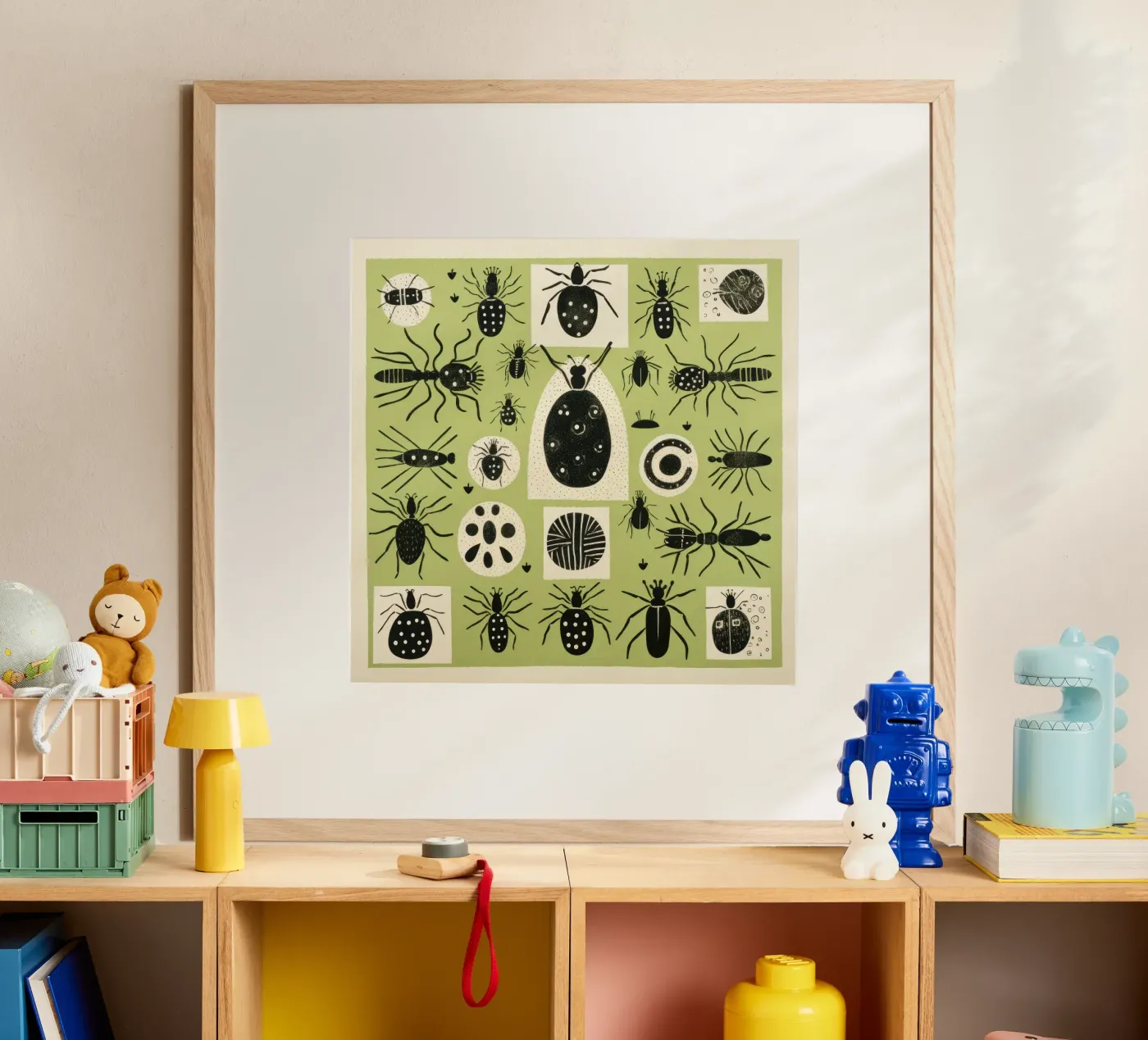 Fourmis vertes poster de Minimal Animal Art