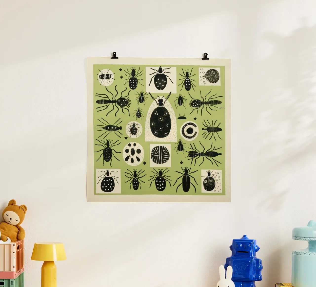 Formiche verdi poster da Minimal Animal Art