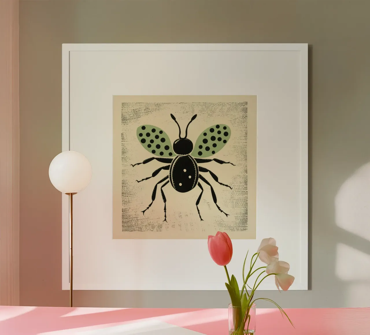 Formica verde poster da Minimal Animal Art