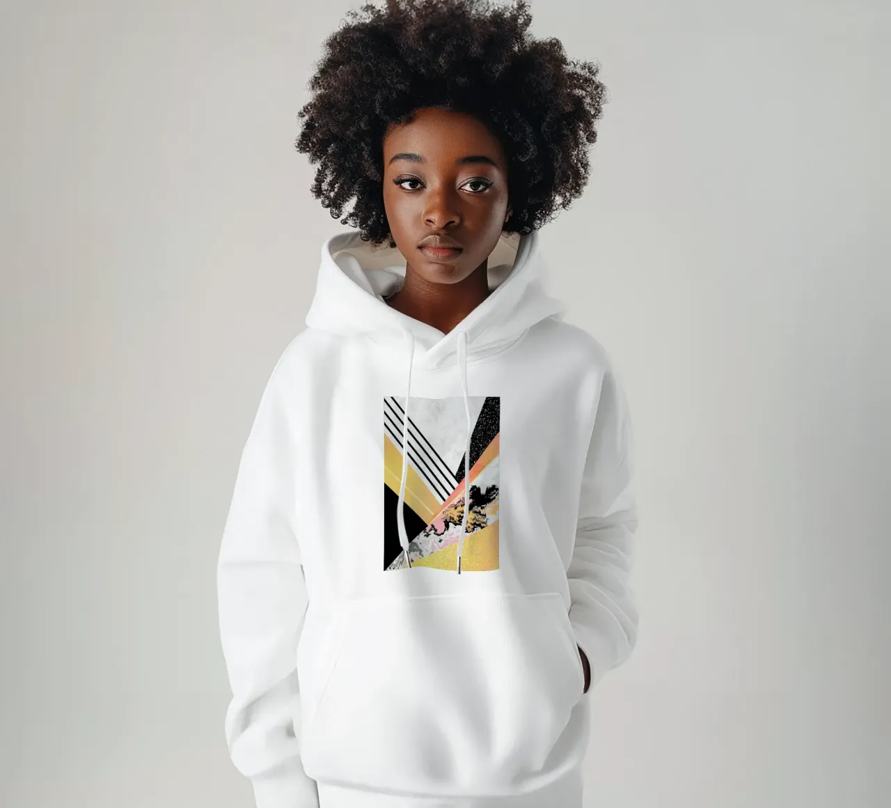 Geometric Summer felpa con cappuccio da Elisabeth Fredriksson