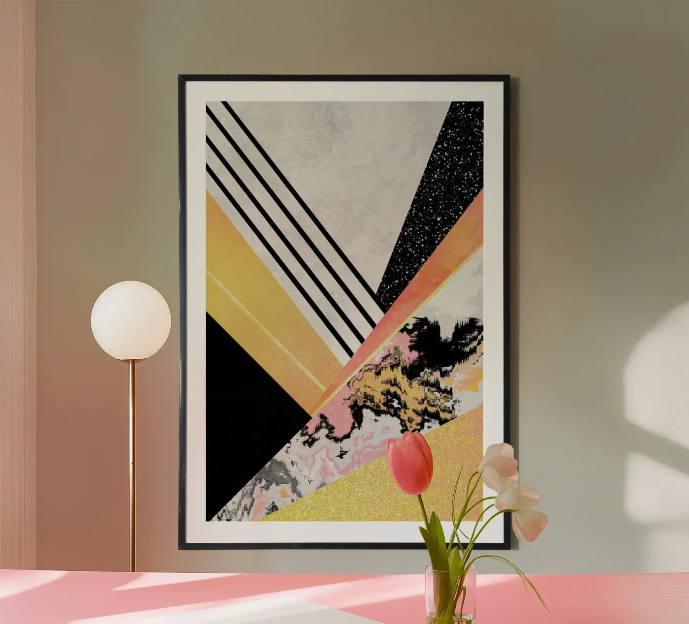 Geometric Summer poster by Elisabeth Fredriksson
