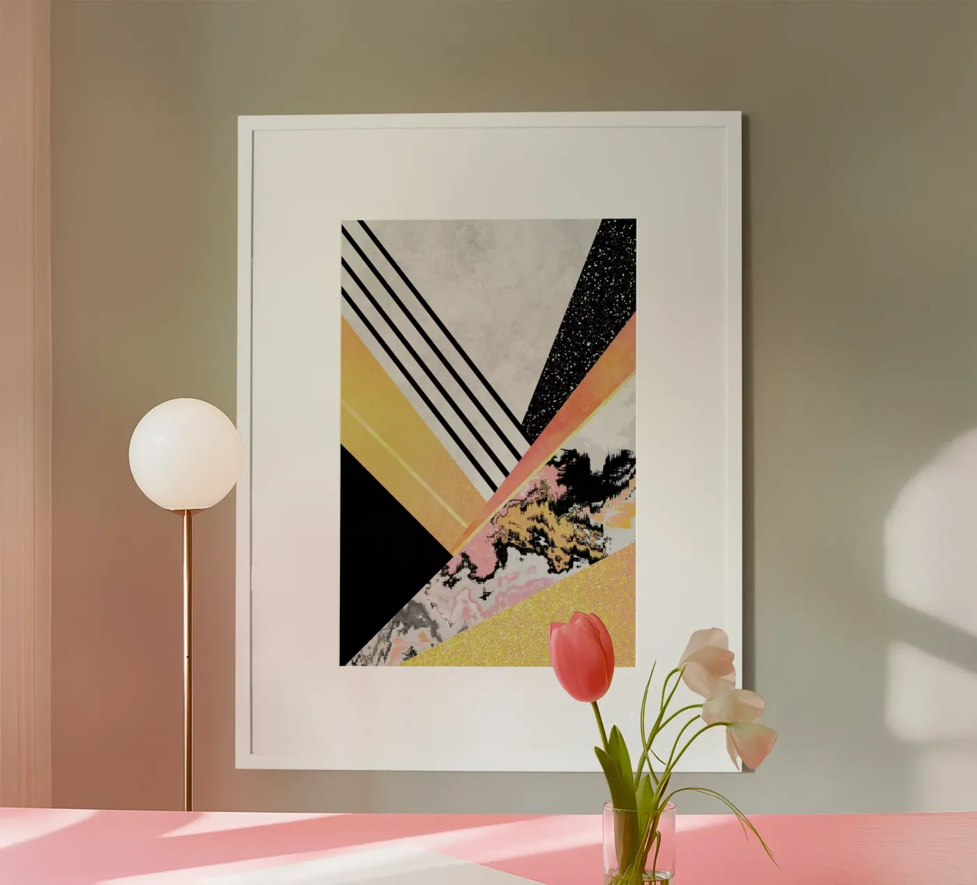 Geometric Summer poster by Elisabeth Fredriksson