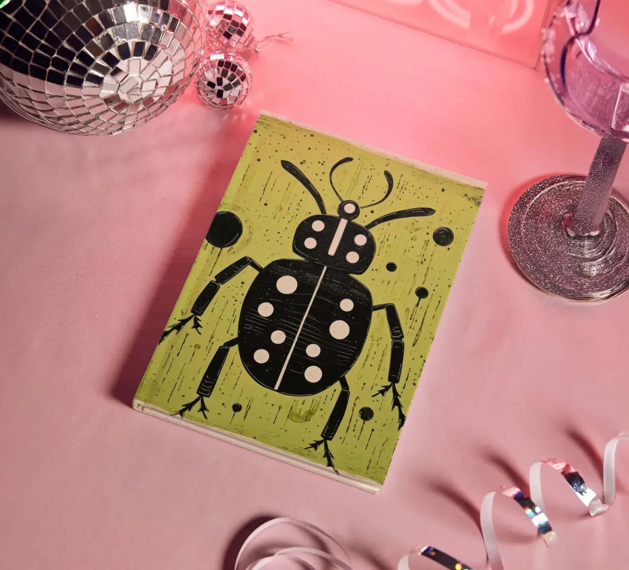 Green Ant 3 notebook by Minimal Animal Art