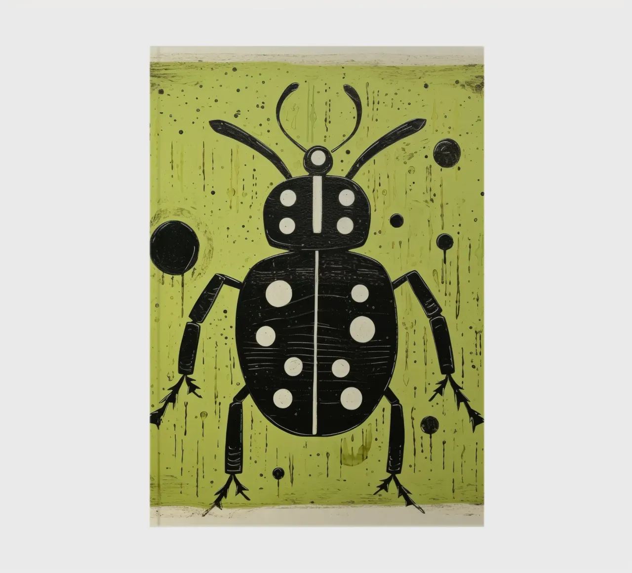 Green Ant 3 notebook by Minimal Animal Art
