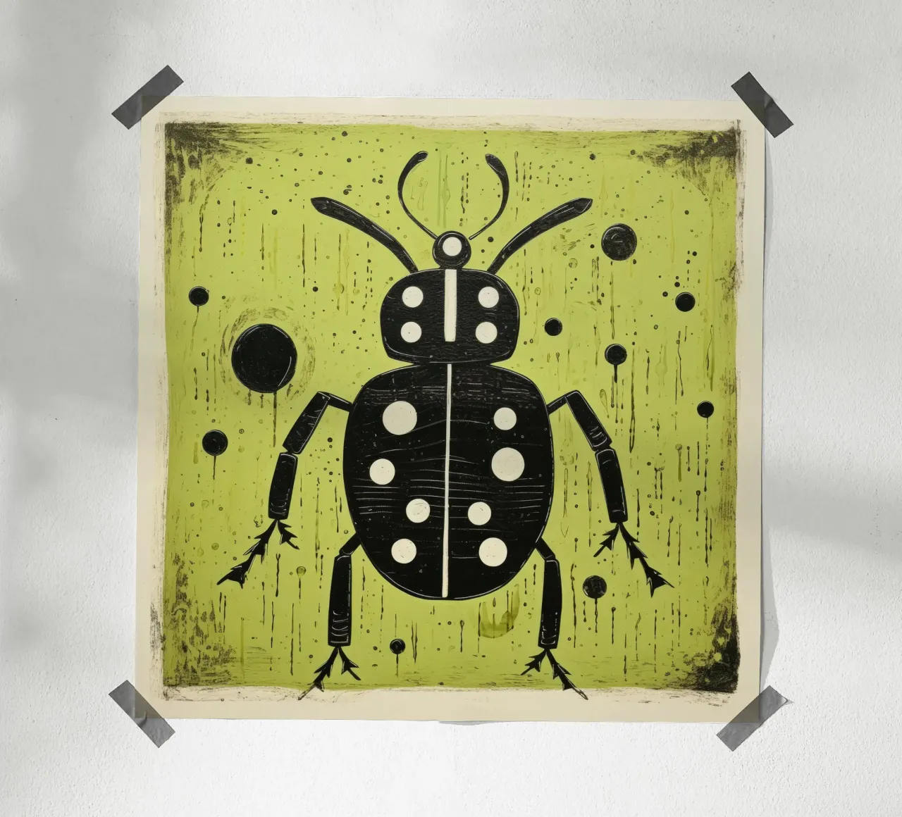 Formica verde poster da Minimal Animal Art