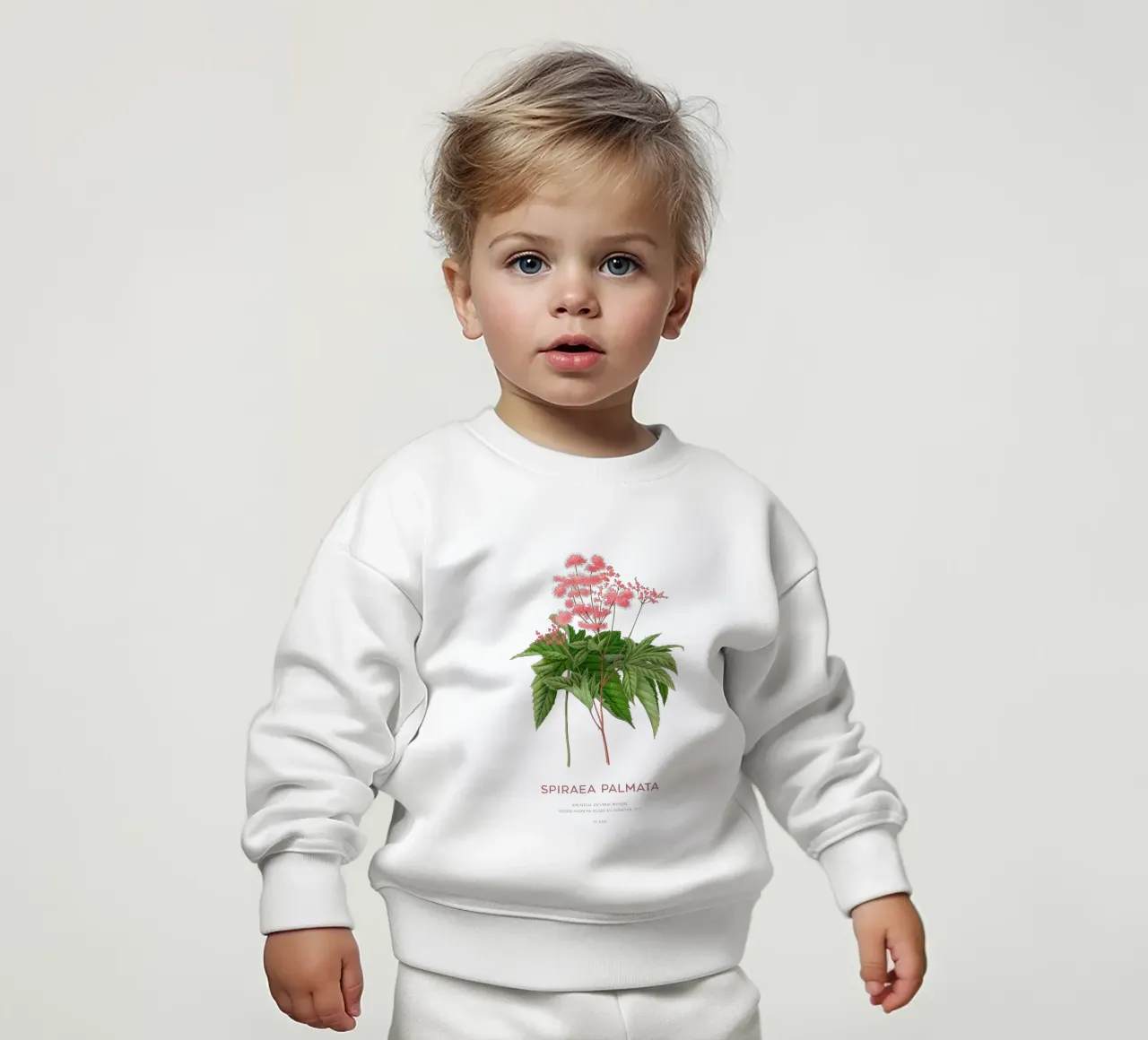 Prati o Spiraea palmata felpa neonato da Vintagrafica