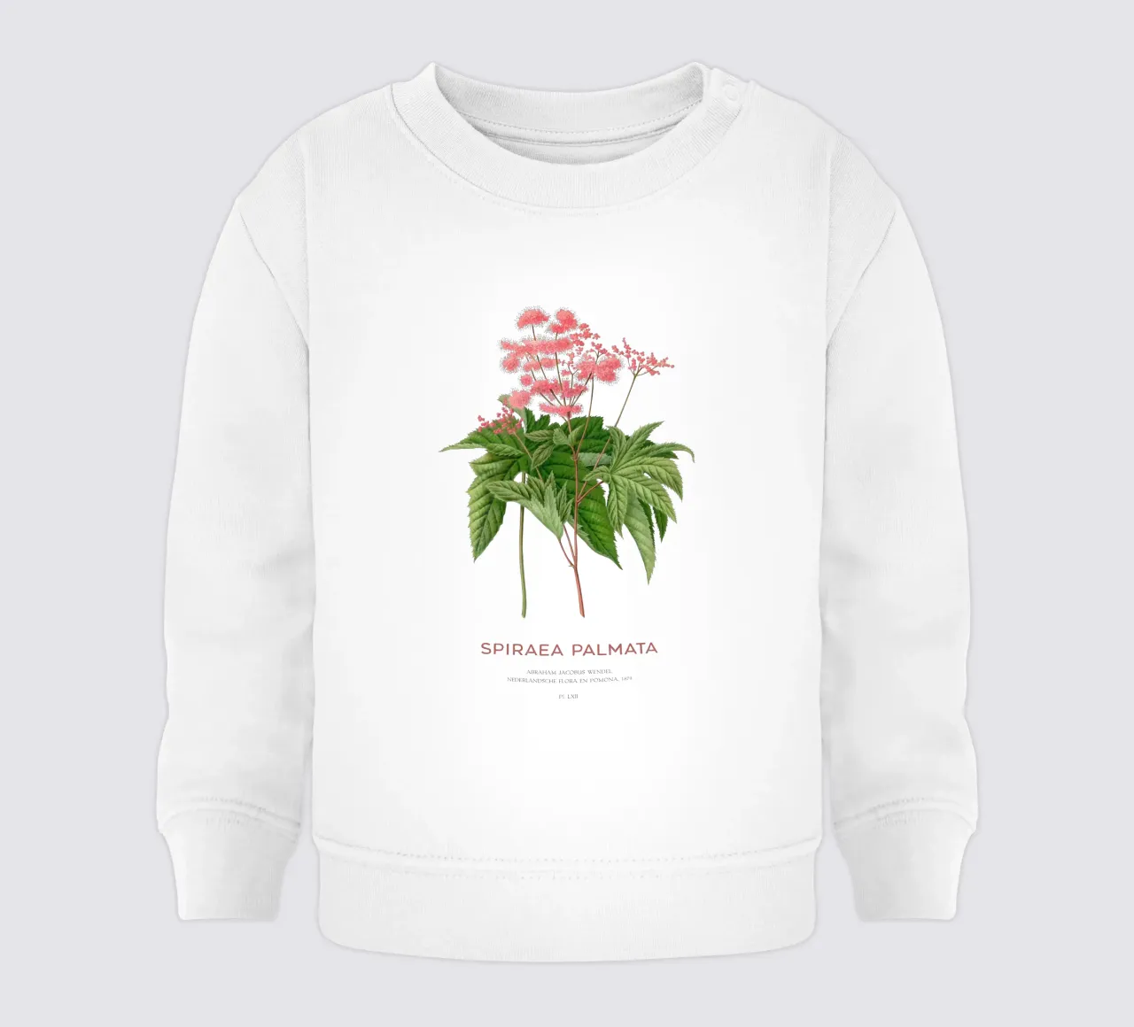 Prati o Spiraea palmata felpa neonato da Vintagrafica