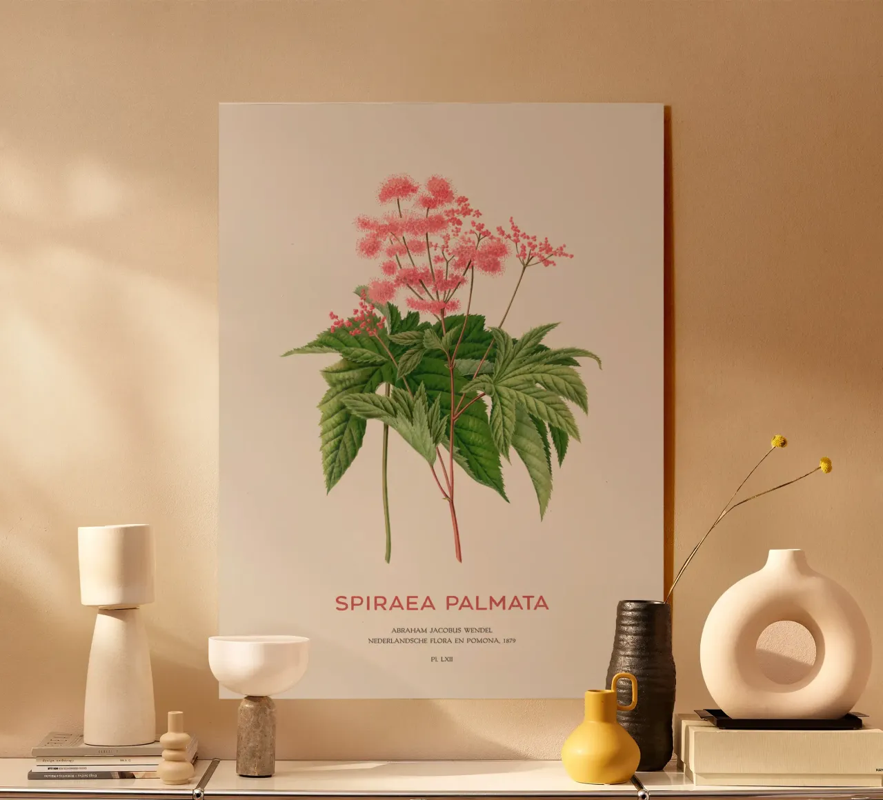 Prati o Spiraea palmata plexiglass da Vintagrafica